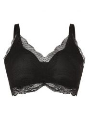 Triumph Biustonosz - usztywniany Kobiety czarny, 1. Czarne biustonosze Triumph, bez wzorów, z koronki. Za 259.95 zł.