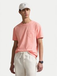 Polo Ralph Lauren T-Shirt 710969628005 Różowy Custom Slim Fit. Czerwone koszulki polo męskie Polo Ralph Lauren, l, bez wzorów, z bawełny, bez ramiączek. Za 229.99 zł.