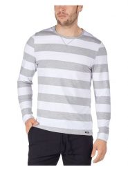 Skiny Koszulka piżamowa w kolorze biało-szarym rozmiar: XXL. Białe piżamy męskie Skiny, xxl, bez wzorów, z bawełny, bez ramiączek. Za 65.95 zł.