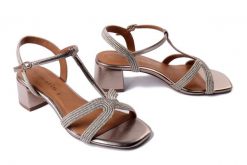 TAMARIS 1-28244-44 900 bronce, sandały damskie. Żółte sandały damskie Tamaris, bez wzorów, z gumy, bez obcasa, na obcasie. Za 223.92 zł.