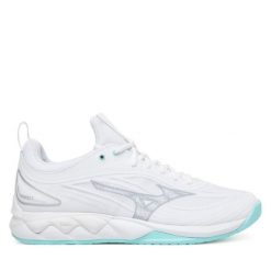 Buty halowe Mizuno. Białe buty sportowe na co dzień damskie Mizuno, bez wzorów, mizuno wave. Za 429.99 zł.