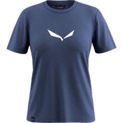 T-shirt damski Salewa Solid Dry. Czarne t-shirty damskie Salewa, l, bez wzorów, z bawełny, bez kołnierzyka. Za 148.99 zł.