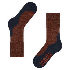Skarpetki Falke TK1 Adventure Wool. Brązowe skarpetki męskie Falke, bez wzorów, z poliamidu. Za 130.50 zł.
