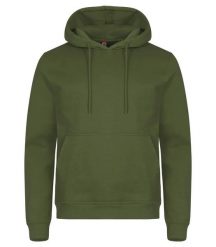 Clique Miami Hoody – bluza z kapturem z bawełny i poliestru z recyklingu. Zielone bluzy z kapturem męskie CLIQUE, xl, z bawełny. Za 166.63 zł.