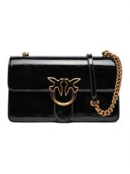 Pinko Torebka w kolorze czarnym - 27 x 16 x 8 cm rozmiar: onesize. Czarne torebki klasyczne damskie Pinko, bez wzorów, z materiału, bez dodatków. Za 988.35 zł.