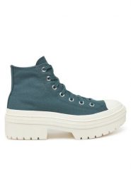Converse Trampki Chuck Taylor All Star Lugged Heel Platform A10619C Niebieski. Niebieskie trampki i tenisówki damskie Converse, bez wzorów, z materiału. Za 269.99 zł.