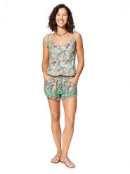 Ipanima Kombinezon w kolorze zielonym ze wzorem rozmiar: 34/36. Zielone kombinezony damskie Ipanima, bez wzorów, bez kołnierzyka, bez ramiączek. Za 65.99 zł.