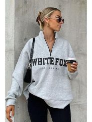 MADMEXT Bluza w kolorze szarym rozmiar: XL. Szare bluzy bez kaptura damskie MADMEXT, xl. Za 121.99 zł.