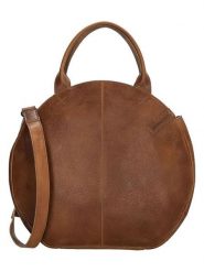 HIDE & STITCHES Skórzana torebka "Cote d Azur" w kolorze jasnobrązowym - 36 x 32 x 8 cm rozmiar: onesize. Brązowe torebki klasyczne damskie HIDE & STITCHES, w ażurowe wzory, z materiału, bez dodatków. Za 304.99 zł.