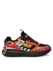 Skechers Sneakersy 402303L/BKRD Czerwony. Czerwone buty sportowe chłopięce Skechers, z materiału, bez zapięcia. Za 199.99 zł.