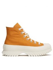 Converse Trampki Chuck Taylor All Star Lugged 2.0 Hi A06022C Żółty. Żółte trampki i tenisówki damskie Converse, bez wzorów, z materiału. Za 259.99 zł.