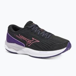 Buty do biegania damskie Mizuno Wave Revolt 3 black/camellia rose/violet indigo. Czarne obuwie do biegania damskie Mizuno, mizuno wave. Za 429.00 zł.