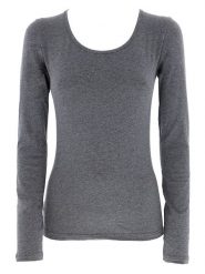 COTONELLA Koszulka w kolorze szarym rozmiar: L. Szare bluzki damskie Cotonella, l, bez wzorów, bez kołnierzyka. Za 43.57 zł.