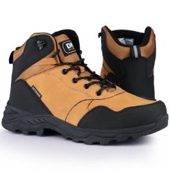 Buty męskie trekkingowe wysokie sportowe DK DIABLO. Brązowe buty trekkingowe męskie DK, bez zapięcia. Za 149.00 zł.