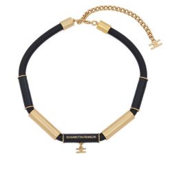 Naszyjnik Elisabetta Franchi. Czarne naszyjniki damskie Elisabetta Franchi. Za 869.99 zł.