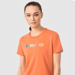 Koszulka damska Head Rainbow. Brązowe bluzki damskie HEAD, xl, bez wzorów, sportowe, bez kołnierzyka, bez ramiączek. W wyprzedaży za 153.00 zł.