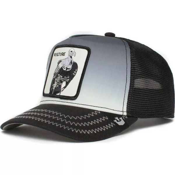 Czapka Back Off Buzzard Czarny - 101-0365-BLK. Czarne czapki męskie Goorin Bros, bez wzorów, z materiału. Za 184.60 zł.