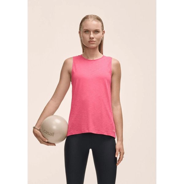 Damska Koszulka Sportowa Casall Soft Tank Top Fitness Joga. Czerwone bluzki sportowe damskie Casall, z lyocellu, bez kołnierzyka, bez ramiączek. W wyprzedaży za 159.00 zł.