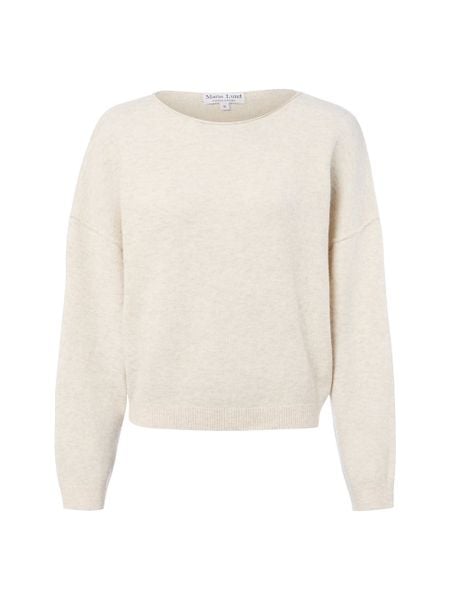 Marie Lund Sweter Kobiety biały, XS. Białe swetry klasyczne damskie Marie Lund, xs, z wełny, bez kołnierzyka. Za 249.95 zł.