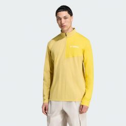 Koszulka Terrex Multi Climacool 1/2 Zip Long Sleeve. Zielone koszulki męskie z długim rękawem Adidas, m, z dżerseju. Za 259.00 zł.
