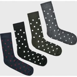 Jack & Jones - Skarpety (4-pack). Szare skarpetki męskie Jack & Jones, bez wzorów, z bawełny. W wyprzedaży za 27.90 zł.