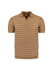 No Excess Koszulka polo w kolorze jasnobrązowym rozmiar: L. Brązowe koszulki polo męskie No Excess, l, bez wzorów, bez ramiączek. Za 130.99 zł.