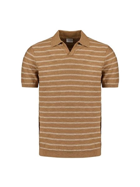 No Excess Koszulka polo w kolorze jasnobrązowym rozmiar: L. Brązowe koszulki polo męskie No Excess, l, bez wzorów, bez ramiączek. Za 122.09 zł.