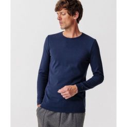 Koszulka z długim rękawem z okrągłym dekoltem Damart Thermolactyl. Niebieskie koszulki męskie z długim rękawem DAMART, m. Za 204.50 zł.