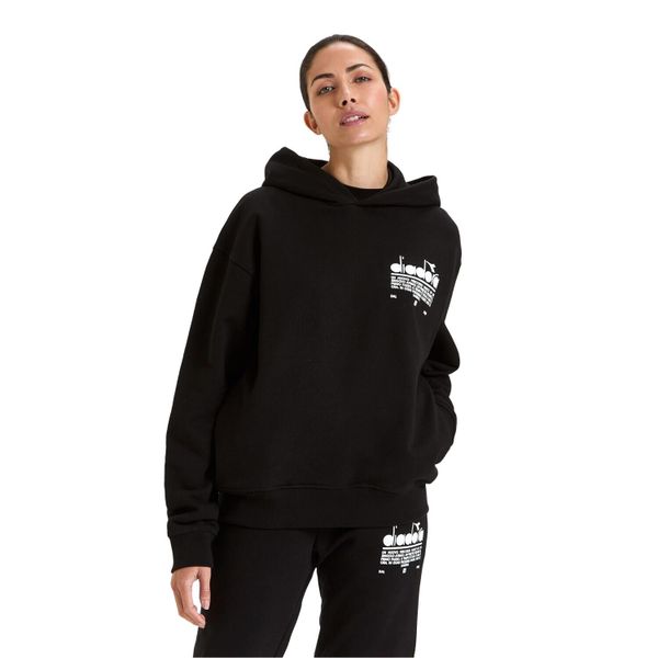 Bluza DIADORA HOODIE MANIFESTO. Czarne bluzy bez kaptura męskie Diadora, l. Za 139.99 zł.