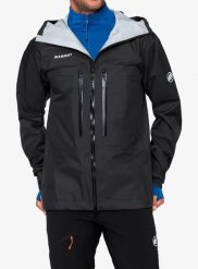 Kurtka z membraną Mammut Taiss Light HS Hooded Jacket. Czarne kurtki męskie Mammut, l, bez wzorów, z materiału, bez kaptura. Za 1,439.99 zł.