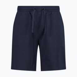 Spodenki męskie CMP 36D8057 Bermuda. Czarne szorty męskie CMP, z bawełny, bez kołnierzyka. Za 129.99 zł.
