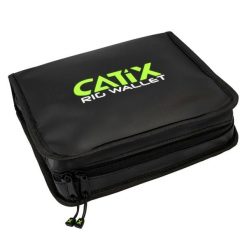 Catix portfel na przypony - 25x21x6 cm. Czarne portfele damskie X2, bez wzorów. Za 175.99 zł.