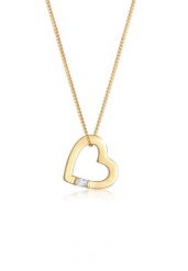 Elli Damski wisiorek serce miłość z kryształami cyrkonii w srebrze próby 925 Sterling Silver Naszyjniki 1 ct. Szare naszyjniki damskie Elli, srebrne. Za 238.99 zł.