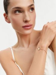 Guess Bransoletka Lovely Guess JUBB03 036JW Żółte złocenie. Żółte bransoletki damskie Guess, metalowe. Za 129.99 zł.