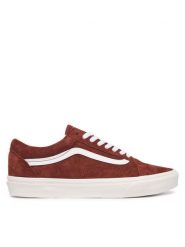 Vans Tenisówki Old Skool VN000EDYHI41 Brązowy. Brązowe trampki i tenisówki damskie Vans, bez wzorów, ze skóry. Za 429.99 zł.