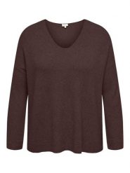 ONLY Carmakoma Sweter w kolorze brązowym rozmiar: XS-40/42. Brązowe swetry klasyczne damskie Only Carmakoma, xs, bez kołnierzyka. Za 115.95 zł.