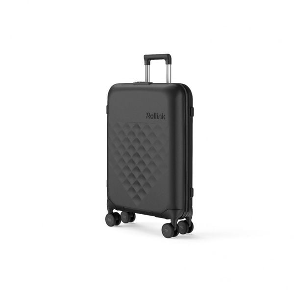 Walizka flex 360 spinner, 26", black. Czarne walizki ROLLINK, bez wzorów. Za 1,166.00 zł.