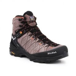 Buty trekkingowe męskie Salewa MS Alp Trainer 2 Mid Gtx. Brązowe buty trekkingowe męskie Salewa, na zimę, z gumy, za kostkę, bez zapięcia. Za 1,114.00 zł.