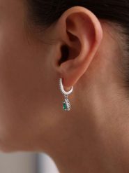 Heliophilia Srebrne kolczyki-kreole rozmiar: onesize. Szare kolczyki damskie Heliophilia, z cyrkonią, srebrne. Za 86.99 zł.