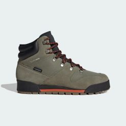 Buty trekkingowe Terrex Snowpitch CLIMAWARM. Brązowe buty trekkingowe męskie Adidas, na zimę, z gumy, bez zapięcia, trekkingowe, climawarm (adidas). Za 599.00 zł.