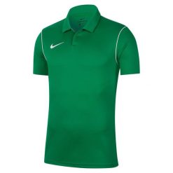Koszulka treningowa męska Nike Dry Park 20. Zielone t-shirty sportowe męskie Nike, l, z materiału, bez ramiączek, do piłki nożnej, dri-fit (nike). Za 125.70 zł.