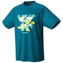 Koszulka sportowa męska Yonex Unisex Practice T-shirt. Niebieskie t-shirty męskie YONEX, m, bez wzorów, bez kołnierzyka. Za 217.00 zł.