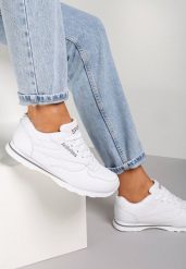 Białe Buty Sportowe Phaedron. Białe buty sportowe na co dzień damskie Renee, z aplikacjami, ze skóry. Za 74.99 zł.
