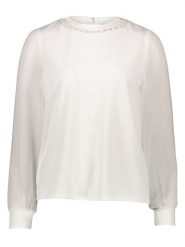 Vila Bluzka w kolorze białym rozmiar: XS. Białe bluzki damskie Vila, xs, bez wzorów, bez kołnierzyka, bez ramiączek. Za 61.17 zł.