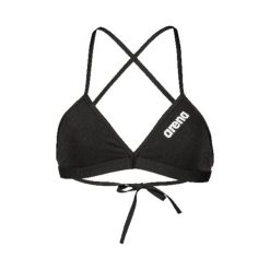 Damski top do kostiumu kąpielowego Arena Team Solid. Czarne bikini damskie Arena, bez wzorów. Za 122.00 zł.