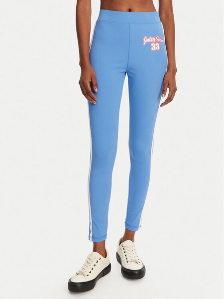 Juicy Couture Legginsy JCSML125405 Niebieski Slim Fit. Niebieskie legginsy damskie Juicy Couture, m, bez wzorów, z syntetyku. Za 139.99 zł.