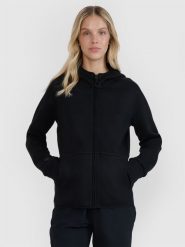 4F Bluza dresowa rozpinana z kapturem damska - czarna XL. Czarne bluzy sportowe damskie 4f, uniwersalny, z dresówki. W wyprzedaży za 169.99 zł.