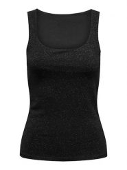 ONLY Top w kolorze czarnym rozmiar: XL. Czarne topy damskie Only, xl, bez wzorów, bez kołnierzyka. Za 61.46 zł.