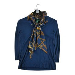 Damski sweter w kolorze granatowym. Niebieskie swetry klasyczne damskie Ralph Lauren, l, bez kołnierzyka. Za 85.16 zł.