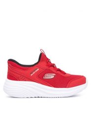 Skechers Sneakersy Slip-ins: Bounder Pro 404208N/RED Czerwony. Czerwone buty sportowe chłopięce Skechers, z materiału, bez zapięcia. Za 159.99 zł.